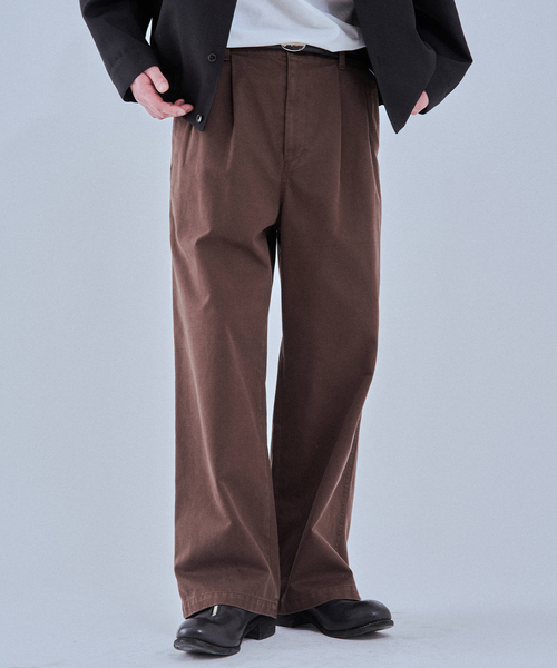 EDIFICE（エディフィス）の「ハイカウント ツイル チノパン（チノパンツ・メンズ・ブラウン/ブラック/ベージュ・MEDIUM/LARGE）」の7枚目の写真