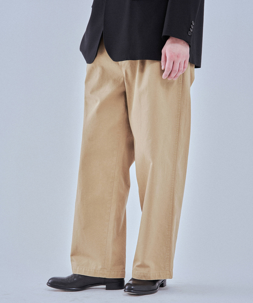 EDIFICE（エディフィス）の「ハイカウント ツイル チノパン（チノパンツ・メンズ・ブラウン/ブラック/ベージュ・MEDIUM/LARGE）」の17枚目の写真