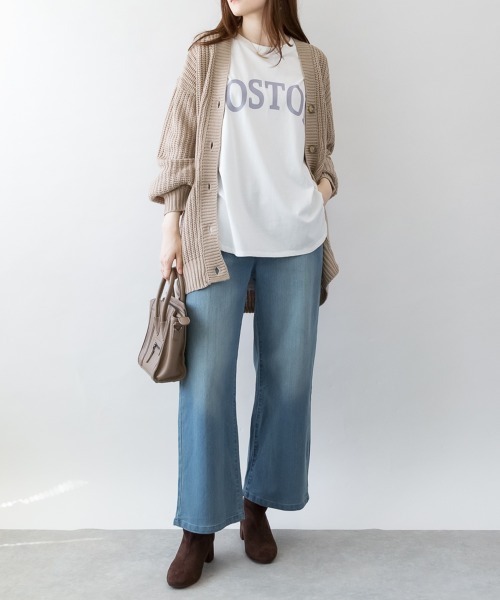 aity(アイティ)の「M-4L ウエストリブ デニムワイドパンツ(デニムパンツ・レディース・ネイビー/ブルー/ワンウォッシュ・4L/3L/LL/L/M)」の11枚目の写真