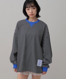 ALAND | 【UNISEX】ALAND／ボーダーコンビカラーロンＴ(Tシャツ/カットソー)