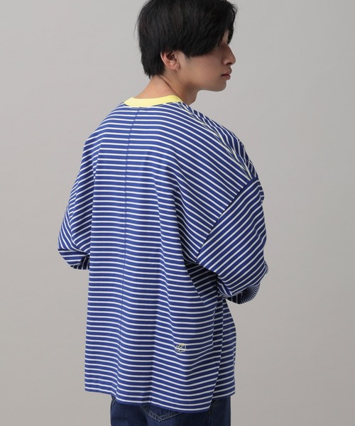 ALAND(エーランド)の「【UNISEX】ALAND/ボーダーコンビカラーロンT(Tシャツ/カットソー・レディース・ネイビー/ブラック・MEDIUM/LARGE)」の17枚目の写真