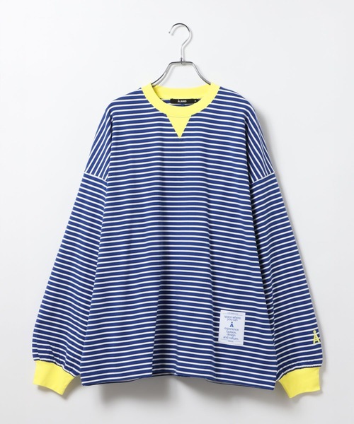 ALAND(エーランド)の「【UNISEX】ALAND/ボーダーコンビカラーロンT(Tシャツ/カットソー・レディース・ネイビー/ブラック・MEDIUM/LARGE)」の18枚目の写真