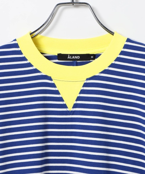 ALAND(エーランド)の「【UNISEX】ALAND/ボーダーコンビカラーロンT(Tシャツ/カットソー・レディース・ネイビー/ブラック・MEDIUM/LARGE)」の20枚目の写真