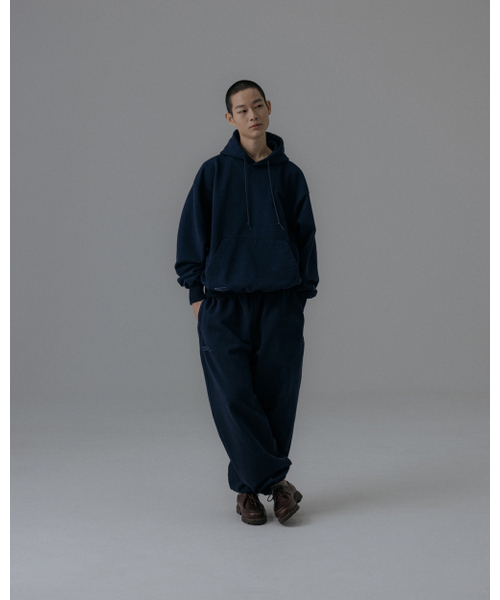 ANGLAN(アングラン)の「Heavyweight Classic Jogger Pants - Navy(スウェットパンツ・メンズ・その他・1/2)」の4枚目の写真