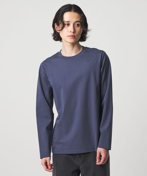 A DAY IN THE LIFE UNITED ARROWS(アデイインザライフユナイテッドアローズ)の「シャイニー ポンチ ジャスト カットソー<A DAY IN THE LIFE>(Tシャツ/カットソー・メンズ・ブラック/ホワイト/ロイヤルブルー・S/M/L)」の4枚目の写真