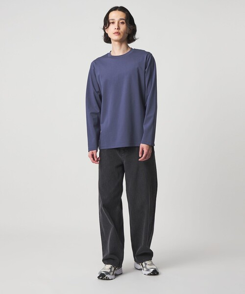 A DAY IN THE LIFE UNITED ARROWS(アデイインザライフユナイテッドアローズ)の「シャイニー ポンチ ジャスト カットソー<A DAY IN THE LIFE>(Tシャツ/カットソー・メンズ・ブラック/ホワイト/ロイヤルブルー・S/M/L)」の5枚目の写真