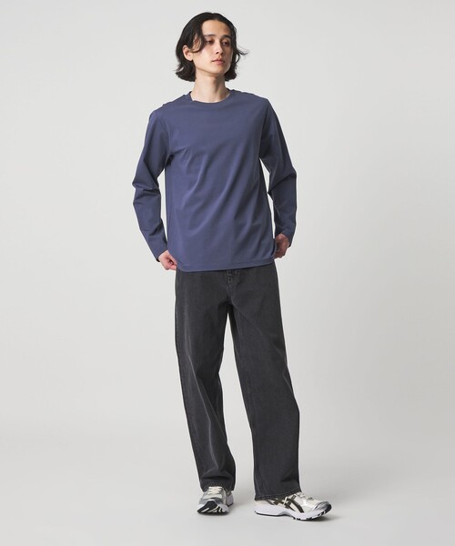 A DAY IN THE LIFE UNITED ARROWS(アデイインザライフユナイテッドアローズ)の「シャイニー ポンチ ジャスト カットソー<A DAY IN THE LIFE>(Tシャツ/カットソー・メンズ・ブラック/ホワイト/ロイヤルブルー・S/M/L)」の6枚目の写真