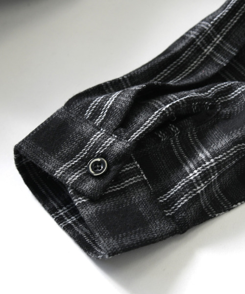 FVLMEN(フルメン)の「【FVLMEN】ロゴ 刺繍 ロングスリーブ チェック シャツ(シャツ/ブラウス・メンズ・レッド/ブラウン/ブラック・X-LARGE/LARGE/MEDIUM)」の5枚目の写真
