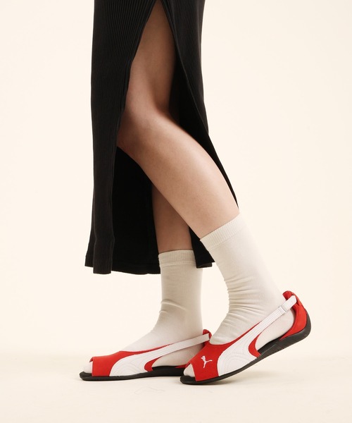 PUMA(プーマ)の「PUMA/プーマ SPEEDCAT SANDALS スピードキャット 404839(サンダル・レディース・レッド・25.0cm/24.0cm/23.0cm)」の1枚目の写真