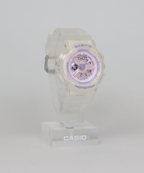 BABY-G(ベイビージー)の「BA-110シリーズ / BA-110PS-7AJF(アナログ腕時計・レディース・ホワイト×パープル・FREE)」の9枚目の写真