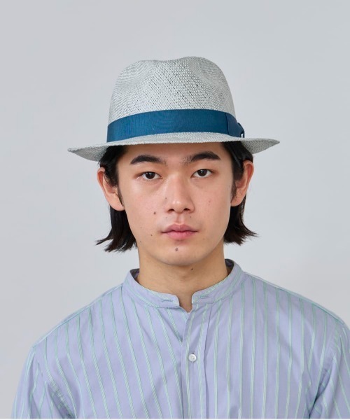 OVERRIDE（オーバーライド）の「OVERRIDE  KENMA FEDORA COLOR RIBBON / オーバーライド（ハット・メンズ・ライトベージュ/ブラック/ホワイト/グレー・60cm/58cm）」の10枚目の写真