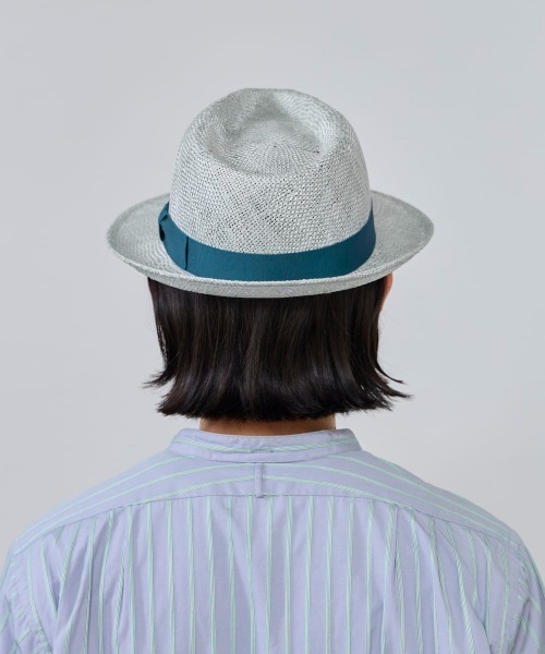 OVERRIDE（オーバーライド）の「OVERRIDE  KENMA FEDORA COLOR RIBBON / オーバーライド（ハット・メンズ・ライトベージュ/ブラック/ホワイト/グレー・60cm/58cm）」の12枚目の写真