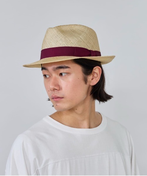 OVERRIDE（オーバーライド）の「OVERRIDE  KENMA FEDORA COLOR RIBBON / オーバーライド（ハット・メンズ・ライトベージュ/ブラック/ホワイト/グレー・60cm/58cm）」の15枚目の写真