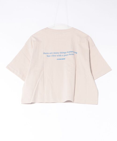 undeny.(アンディニ-)の「アンディニー Clean Mind ショート Tシャツ(Tシャツ/カットソー・レディース・ピンク/ベージュ系その他/ホワイト・F)」の4枚目の写真