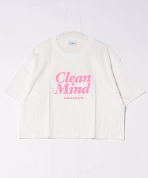 undeny.(アンディニ-)の「アンディニー Clean Mind ショート Tシャツ(Tシャツ/カットソー・レディース・ピンク/ベージュ系その他/ホワイト・F)」の10枚目の写真
