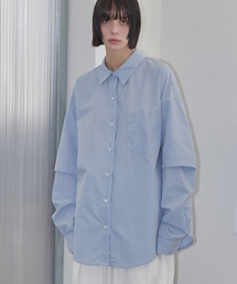 Striped Layered Shirt Blue
