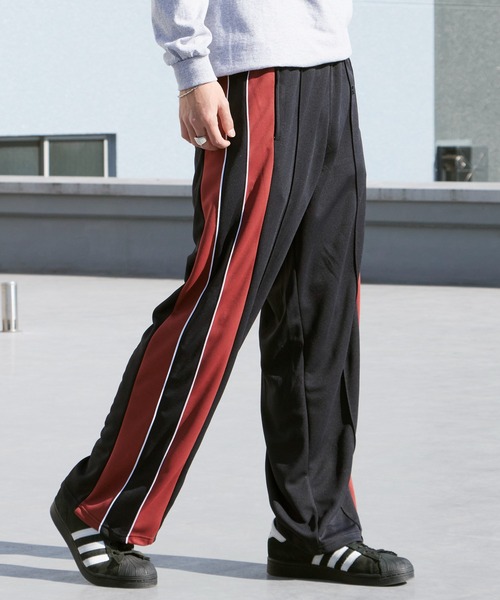 Russell Athletic（ラッセルアスレティック）の「Russell Athletic/ラッセルアスレティック Double Jersey Track PT センターライン イージートラックパンツ ジャージ 2026年春夏（その他パンツ・メンズ・ブラック/ブラウン・M/L/XL）」の5枚目の写真