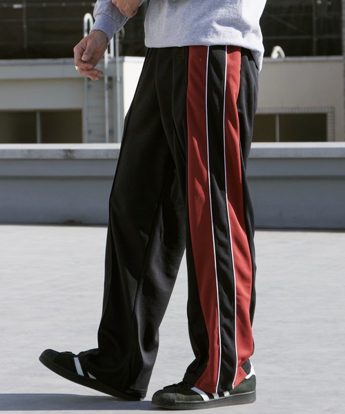 Russell Athletic（ラッセルアスレティック）の「Russell Athletic/ラッセルアスレティック Double Jersey Track PT センターライン イージートラックパンツ ジャージ 2026年春夏（その他パンツ・メンズ・ブラック/ブラウン・M/L/XL）」の7枚目の写真