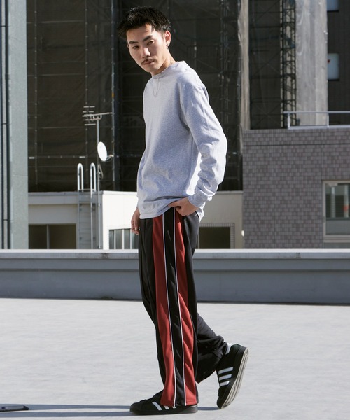 Russell Athletic（ラッセルアスレティック）の「Russell Athletic/ラッセルアスレティック Double Jersey Track PT センターライン イージートラックパンツ ジャージ 2026年春夏（その他パンツ・メンズ・ブラック/ブラウン・M/L/XL）」の11枚目の写真