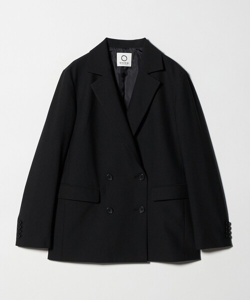 MARW UNITED ARROWS（マルゥ ユナイテッドアローズ）の「＜MARW UNITED ARROWS＞ジャージー ダブル ジャケット（テーラードジャケット・レディース・ダークグレー/ブラック・38/34/36）」の6枚目の写真