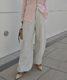esutoreja（エストレジャ）の「2wayヘムワイドスリットパンツ（スウェットパンツ）」