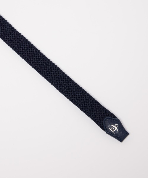 MUNSINGWEAR(マンシングウェア)の「ゴムメッシュスキニーベルト(ベルト・レディース・ネイビー/ベージュ・F)」の5枚目の写真