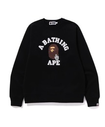 COLLEGE RELAXED FIT CREWNECK SWEATSHIRT（スウェット）｜A BATHING