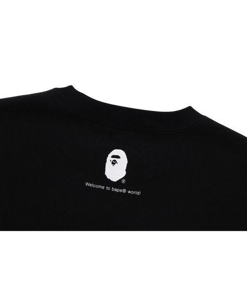 A BATHING APE(アベイシングエイプ)の「GO APE POINTER COLLEGE CREWNECK BAPEC(スウェット・メンズ・グレー/ブラック・MEDIUM/X-LARGE/LARGE/XXX-LARGE/SMALL/XX-LARGE)」の7枚目の写真