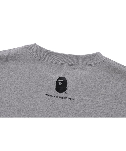 A BATHING APE(アベイシングエイプ)の「GO APE POINTER COLLEGE CREWNECK BAPEC(スウェット・メンズ・グレー/ブラック・MEDIUM/X-LARGE/LARGE/XXX-LARGE/SMALL/XX-LARGE)」の8枚目の写真