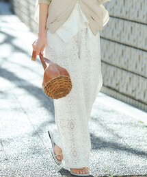 23区 | ラッセルオーナメントレース ワイド パンツ(その他パンツ)