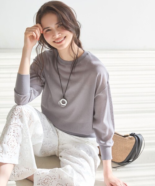23区(ニジュウサンク)の「ラッセルオーナメントレース ワイド パンツ(その他パンツ・レディース・ホワイト系/ブラック系・40/38)」の17枚目の写真