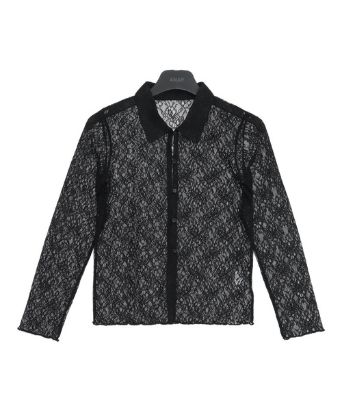 ANAP(アナップ)の「レース シャツ カーディガン(シャツ/ブラウス・レディース・ホワイト/ブラック・F)」の16枚目の写真