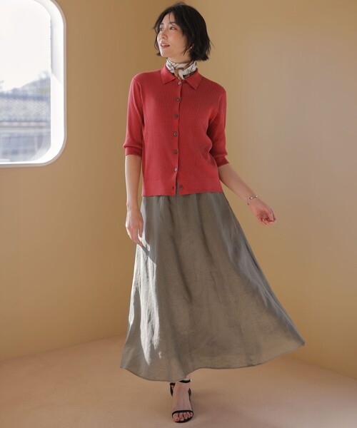 J.PRESS(ジェイプレス)の「【WEB限定・セット着用可】リネン フレア スカート(スカート・レディース・ブラウン系/ネイビー系・9/7/11)」の22枚目の写真