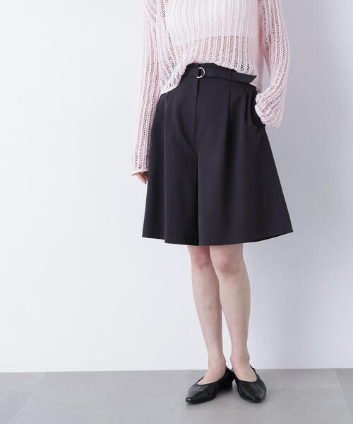 N.（N. Natural Beauty Basic）（エヌエヌナチュラルビューティーベーシック）の「ベルテッドショートパンツ（その他パンツ・レディース・ベージュ/チャコールグレー・ﾌﾘ-）」の21枚目の写真