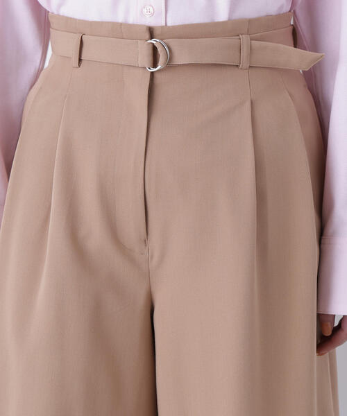 N.（N. Natural Beauty Basic）（エヌエヌナチュラルビューティーベーシック）の「ベルテッドショートパンツ（その他パンツ・レディース・ベージュ/チャコールグレー・ﾌﾘ-）」の14枚目の写真