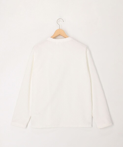 NOLLEY'S LIGHT（ノーリーズライト）の「ウェーブ柄ジャガード　ダブルネック　ロンＴ（Tシャツ/カットソー・メンズ・オフホワイト/キャメル・L/M）」の13枚目の写真