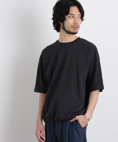 NANO universe(ナノユニバース)の「ワイドダンボール Tシャツ 半袖(Tシャツ/カットソー・メンズ・オレンジ/ホワイト/ブルーグリーン/ブラック・L/M/S)」の3枚目の写真
