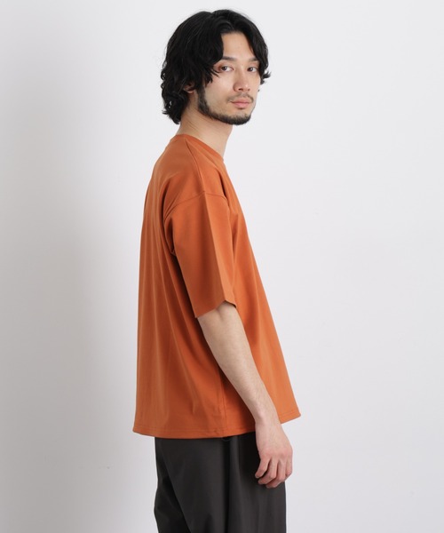 NANO universe(ナノユニバース)の「ワイドダンボール Tシャツ 半袖(Tシャツ/カットソー・メンズ・オレンジ/ホワイト/ブルーグリーン/ブラック・L/M/S)」の20枚目の写真