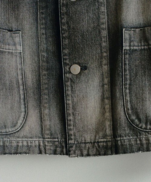 LIDNM　Fog Washed Chore Jacket　Lサイズ LIDnM（リドム） ブルゾン アウター Fog Washed Chore Jacket メンズ