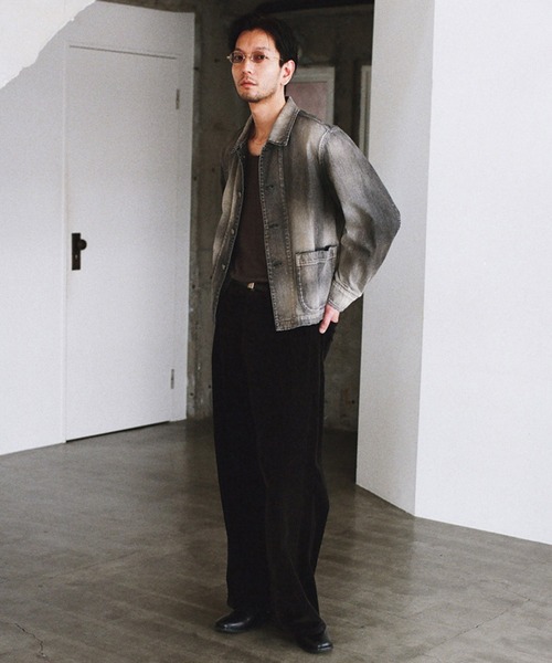 LIDNM(リドム)の「Fog Washed Chore Jacket(ブルゾン・メンズ・ブラック系その他・SMALL/MEDIUM/LARGE)」の5枚目の写真