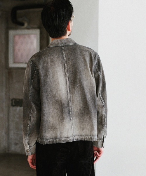 LIDNM(リドム)の「Fog Washed Chore Jacket(ブルゾン・メンズ・ブラック系その他・SMALL/MEDIUM/LARGE)」の8枚目の写真