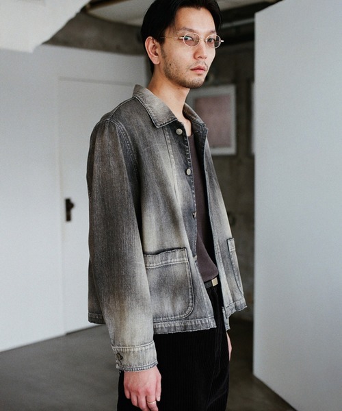 LIDNM(リドム)の「Fog Washed Chore Jacket(ブルゾン・メンズ・ブラック系その他・SMALL/MEDIUM/LARGE)」の6枚目の写真