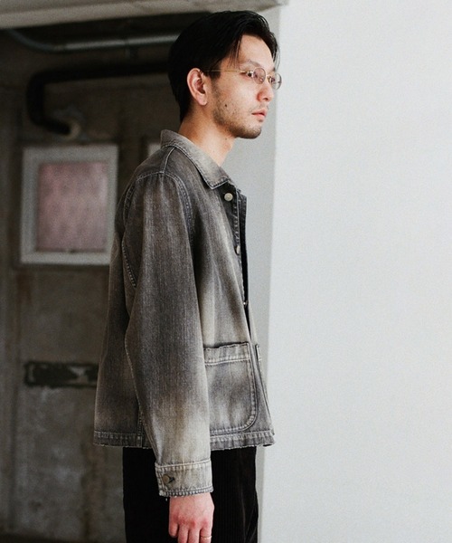 LIDNM(リドム)の「Fog Washed Chore Jacket(ブルゾン・メンズ・ブラック系その他・SMALL/MEDIUM/LARGE)」の9枚目の写真