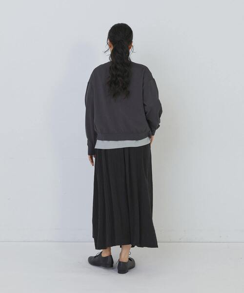 conges payes ADIEU TRISTESSE(コンジェ ペイエ アデュートリステス)の「14G麻綿透かしカーディガン(カーディガン/ボレロ・レディース・グレイッシュベージュ/ブラック・FREE)」の5枚目の写真