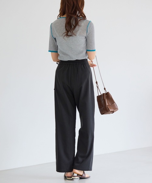 alotta(アロッタ)の「ラップリボンスラックス(その他パンツ・レディース・ベージュ/グレー系その他/ブラック・M/L/LL)」の12枚目の写真
