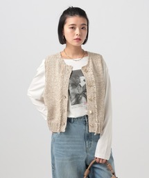 BAYFLOW | ツイードライクニットベスト(ベスト)