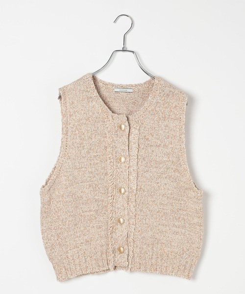 BAYFLOW（ベイフロー）の「ツイードライクニットベスト（ベスト・レディース・ブラック/オレンジ・FREE）」の16枚目の写真