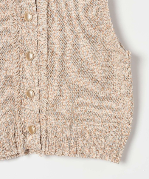 BAYFLOW（ベイフロー）の「ツイードライクニットベスト（ベスト・レディース・ブラック/オレンジ・FREE）」の19枚目の写真