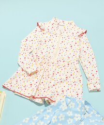 BREEZE | 【UVカット】総柄 長袖ワンピース水着(水着)