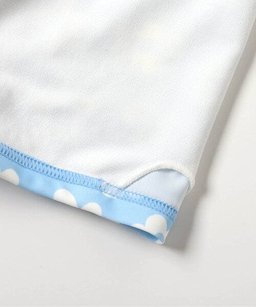 BREEZE（ブリーズ）の「【UVカット】総柄 長袖ワンピース水着（水着・キッズ・サックスブルー/オフホワイト・80/90/100/110/120/130/140）」の14枚目の写真